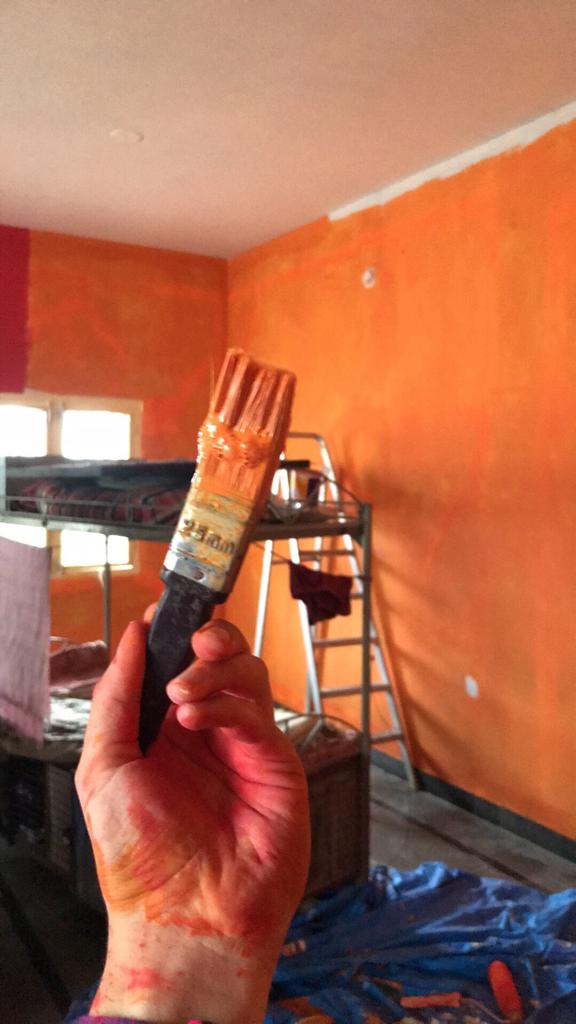 Raum Nr. 4 - rot und orange