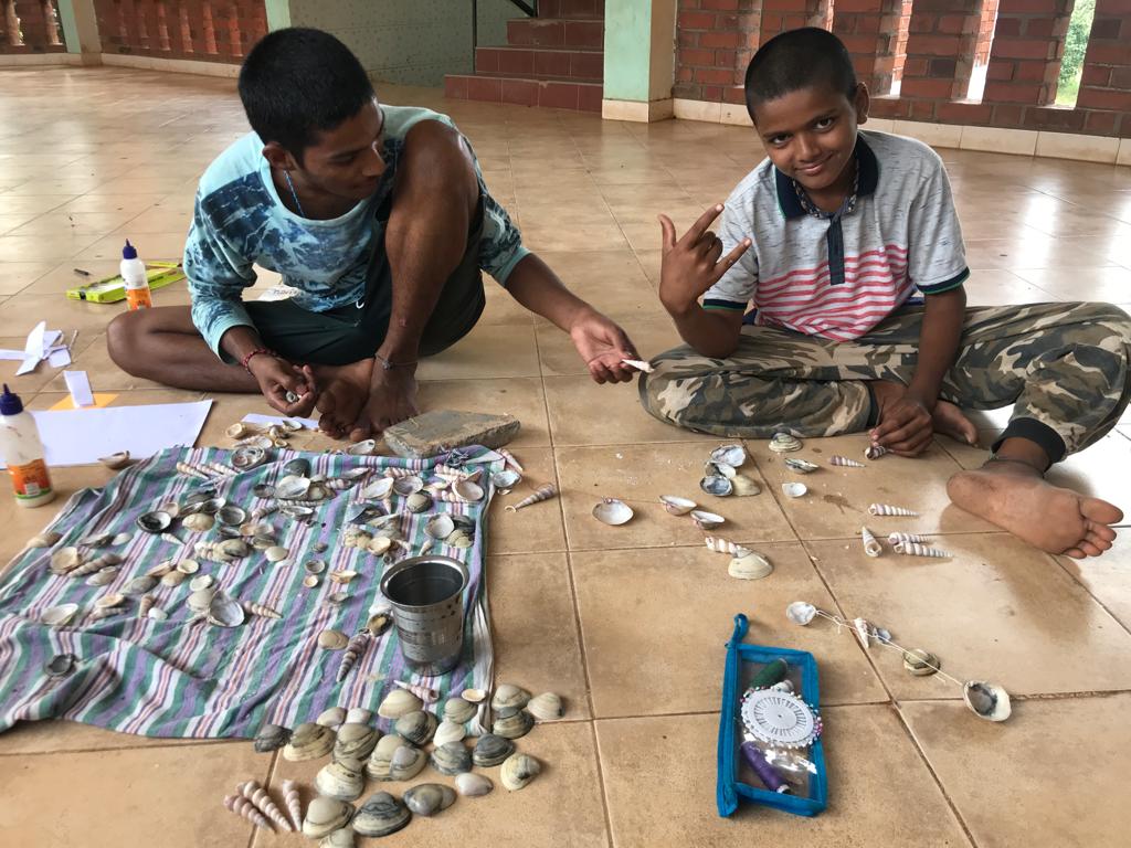 Crafting mit Muscheln aus dem Urlaub